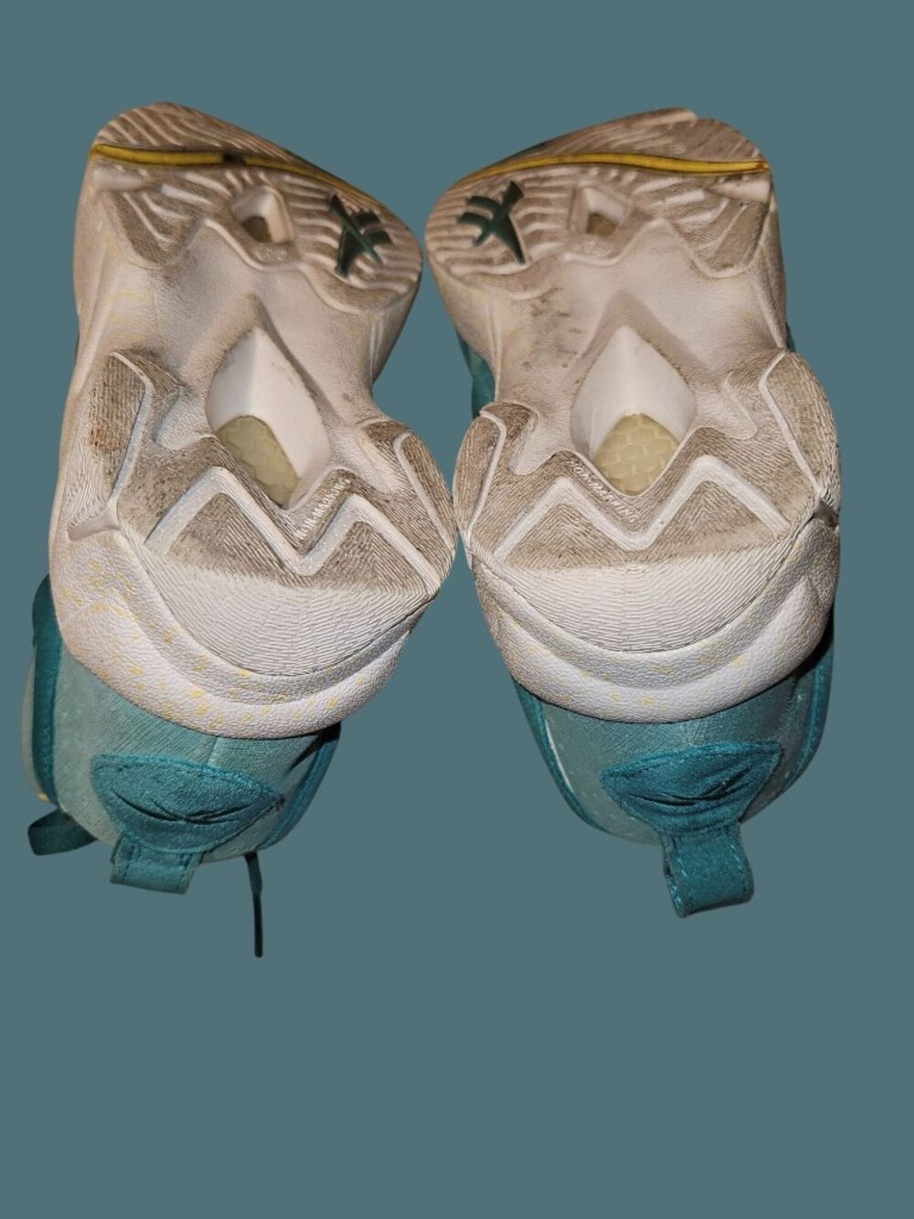 Reebok Kamikaze Teal Blue Suede Sneakers Men Size 8 - Picture 9 of 10